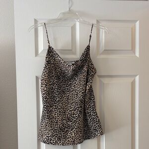 Nine West Animal Print Cowl Neck Camisole